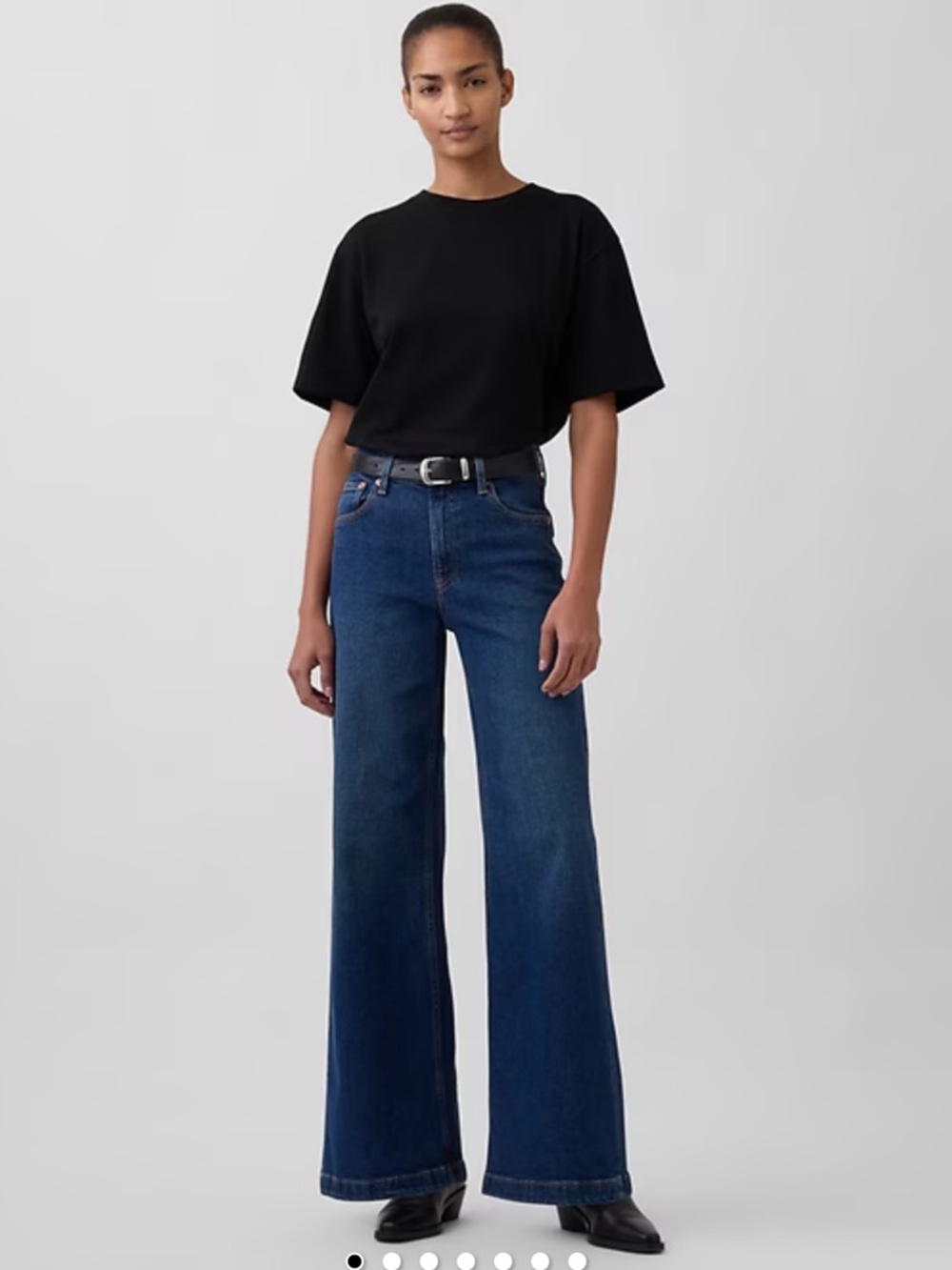 GAP High Rise Stride Wide Leg Dark Blue Women’s Jeans
